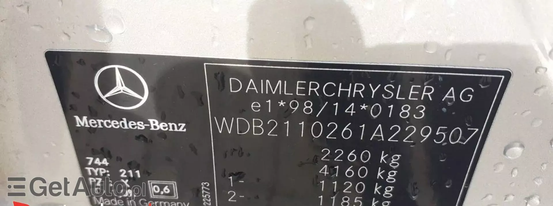 MERCEDES-BENZ Klasa E 