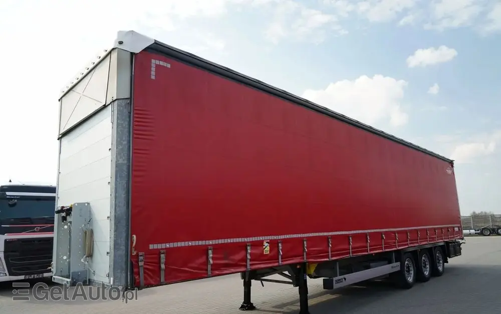 SCHMITZ CARGOBULL FIRANKA  /  VARIOS / 385/55 R22,5 /  OŚ PODNOSZONA /  DACH PODNOSZONY / SAF 