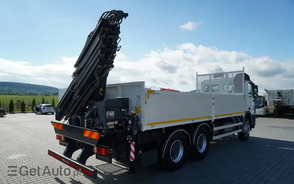 MERCEDES-BENZ ACTROS 2636 / 6x4 / SKRZYNIOWY 6,5 M + HDS HIAB / MOCNA PODŁOGA / STEROWANIE RADIOWE / ROTATOR / SPROWADZONY 