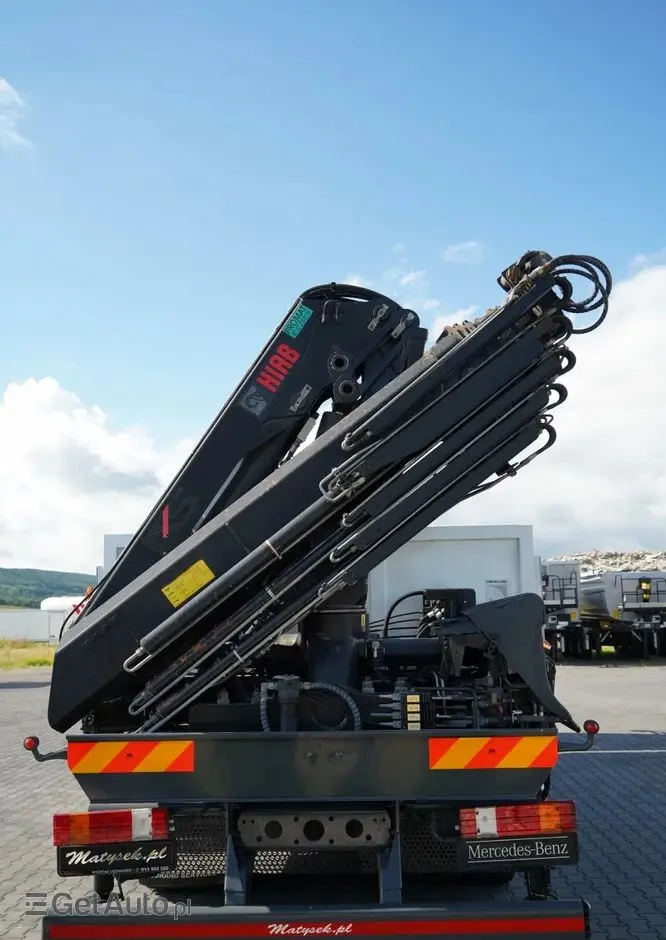 MERCEDES-BENZ ACTROS 2636 / 6x4 / SKRZYNIOWY 6,5 M + HDS HIAB / MOCNA PODŁOGA / STEROWANIE RADIOWE / ROTATOR / SPROWADZONY 