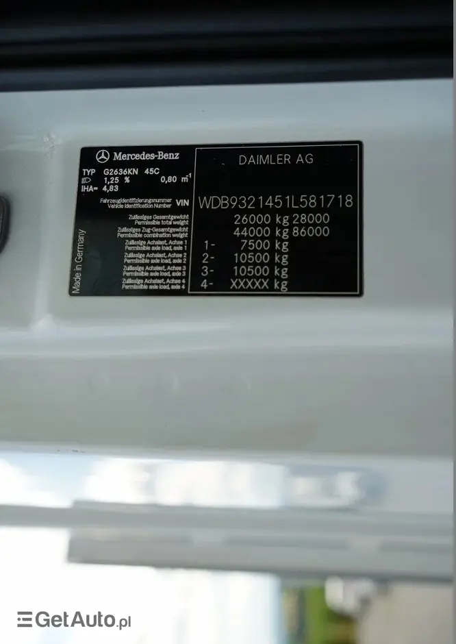 MERCEDES-BENZ ACTROS 2636 / 6x4 / SKRZYNIOWY 6,5 M + HDS HIAB / MOCNA PODŁOGA / STEROWANIE RADIOWE / ROTATOR / SPROWADZONY 