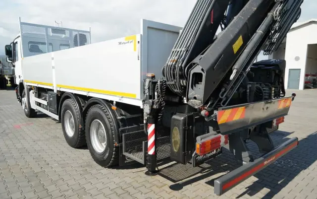 MERCEDES-BENZ ACTROS 2636 / 6x4 / SKRZYNIOWY 6,5 M + HDS HIAB / MOCNA PODŁOGA / STEROWANIE RADIOWE / ROTATOR / SPROWADZONY 