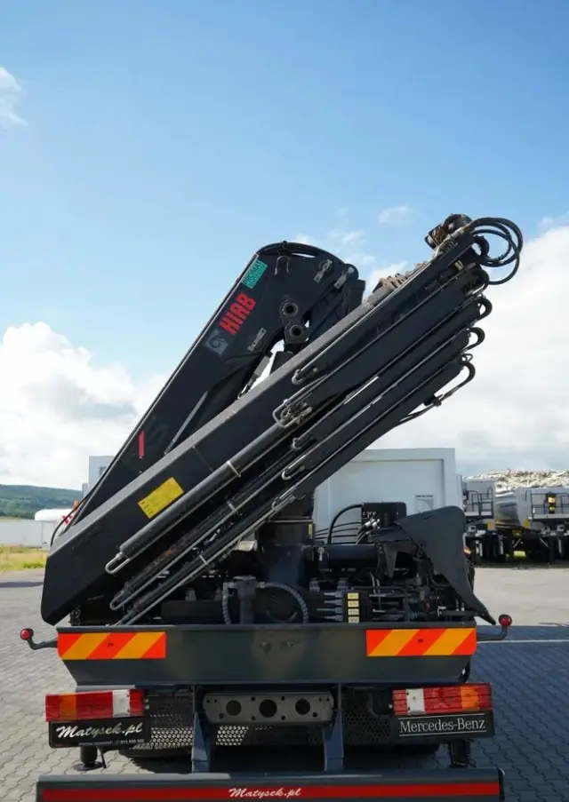 MERCEDES-BENZ ACTROS 2636 / 6x4 / SKRZYNIOWY 6,5 M + HDS HIAB / MOCNA PODŁOGA / STEROWANIE RADIOWE / ROTATOR / SPROWADZONY 