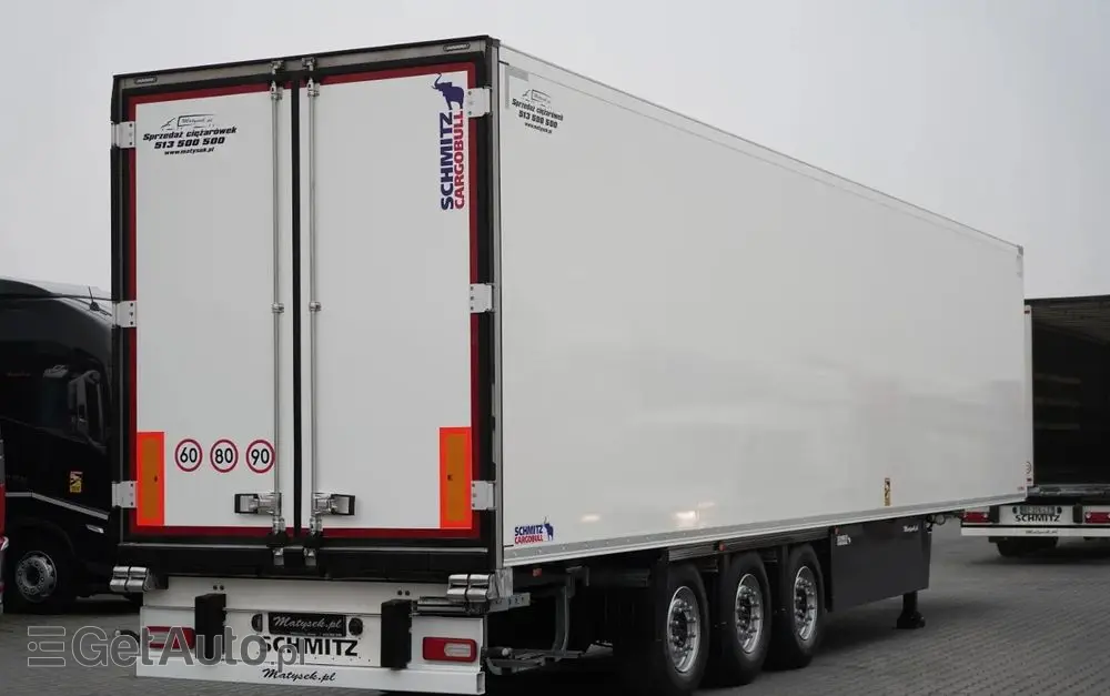 SCHMITZ CARGOBULL CHŁODNIA / AGREGAT SCHMITZ TKM / 2x OŚ PODNOSZONA / KOSZ NA PALETY / 2023 ROK / 