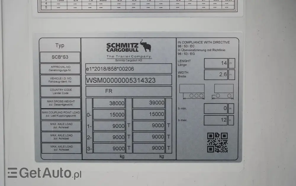 SCHMITZ CARGOBULL CHŁODNIA / AGREGAT SCHMITZ TKM / 2x OŚ PODNOSZONA / KOSZ NA PALETY / 2023 ROK / 