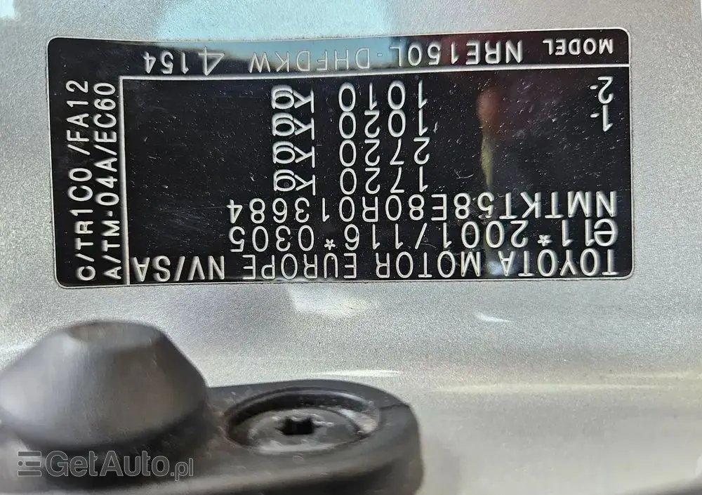 TOYOTA Auris 1.33 VVT-i Luna