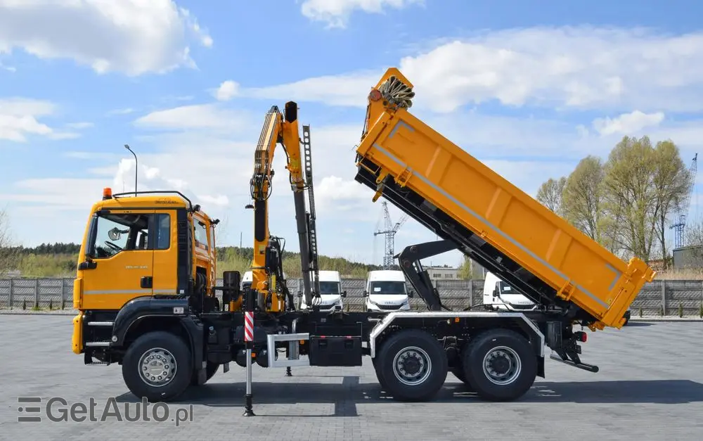 MAN TGS 26.400 / 6x4 / EURO 6 / UDT / HDS FASSI 165 / WYSUW x3 / ROTATOR / CHWYTAK / STEROWANIE RADIOWE / WZMOCNIONA RAMA / WYWROTKA / HYDROBURTA / AUTOMAT / 2017 / NOWE OPONY - 100% / NISKI PRZEBIEG / STAN IDEALNY / SPROWADZONY 