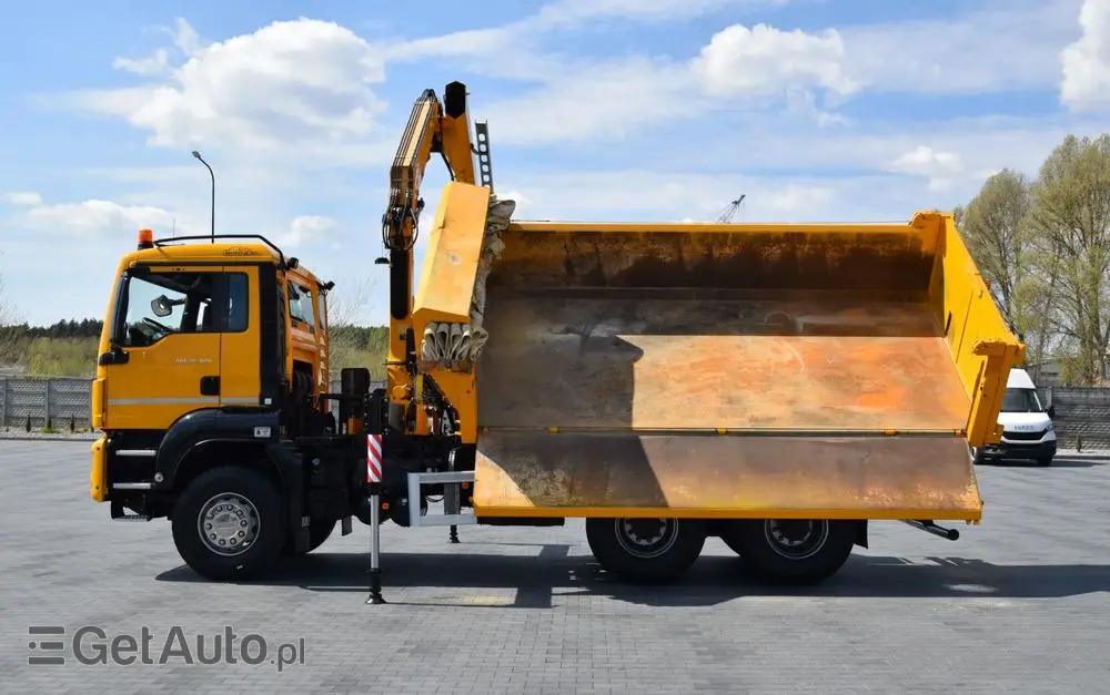MAN TGS 26.400 / 6x4 / EURO 6 / UDT / HDS FASSI 165 / WYSUW x3 / ROTATOR / CHWYTAK / STEROWANIE RADIOWE / WZMOCNIONA RAMA / WYWROTKA / HYDROBURTA / AUTOMAT / 2017 / NOWE OPONY - 100% / NISKI PRZEBIEG / STAN IDEALNY / SPROWADZONY 