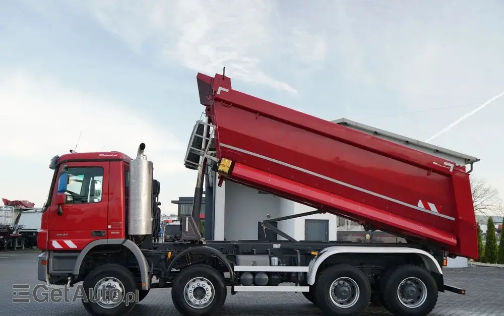 MERCEDES-BENZ ACTROS 4141 / 8X6 / WYWROTKA TYLNOZSYPOWA / MEILLER KIPPER 5.3M / MANUAL / 