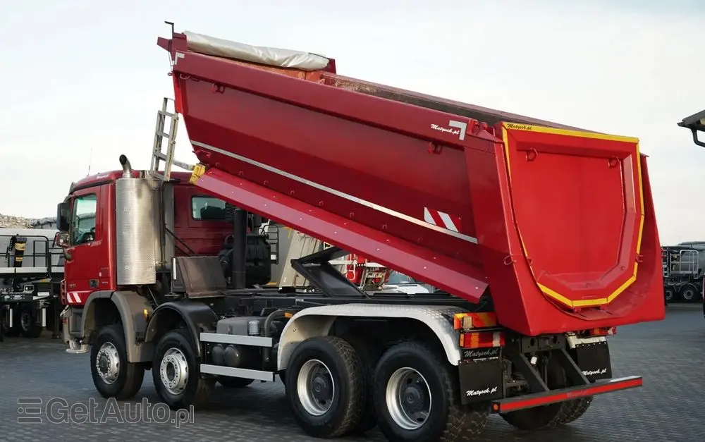 MERCEDES-BENZ ACTROS 4141 / 8X6 / WYWROTKA TYLNOZSYPOWA / MEILLER KIPPER 5.3M / MANUAL / 
