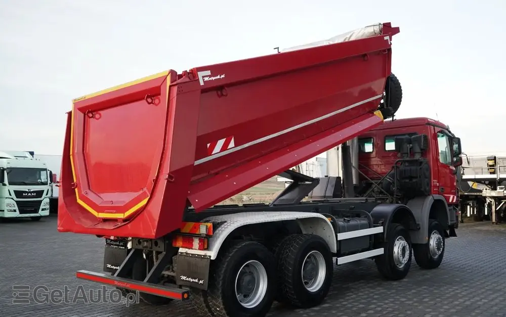 MERCEDES-BENZ ACTROS 4141 / 8X6 / WYWROTKA TYLNOZSYPOWA / MEILLER KIPPER 5.3M / MANUAL / 