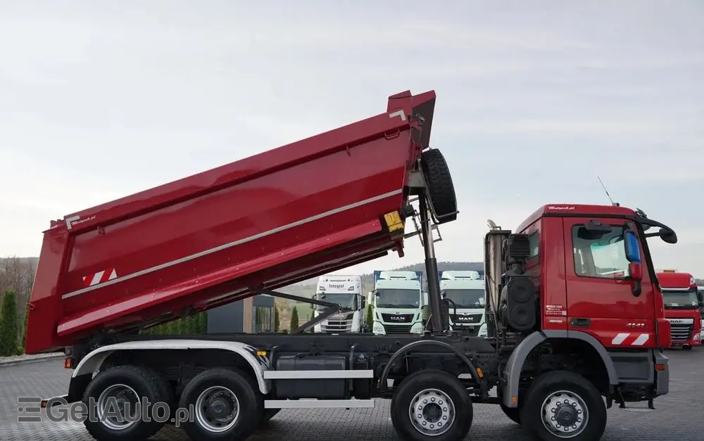MERCEDES-BENZ ACTROS 4141 / 8X6 / WYWROTKA TYLNOZSYPOWA / MEILLER KIPPER 5.3M / MANUAL / 
