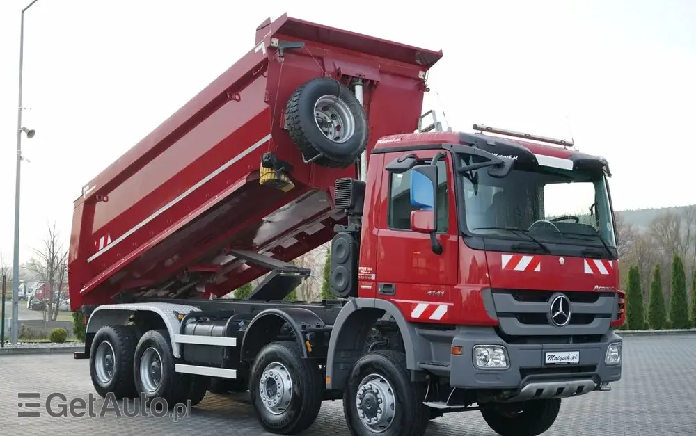 MERCEDES-BENZ ACTROS 4141 / 8X6 / WYWROTKA TYLNOZSYPOWA / MEILLER KIPPER 5.3M / MANUAL / 