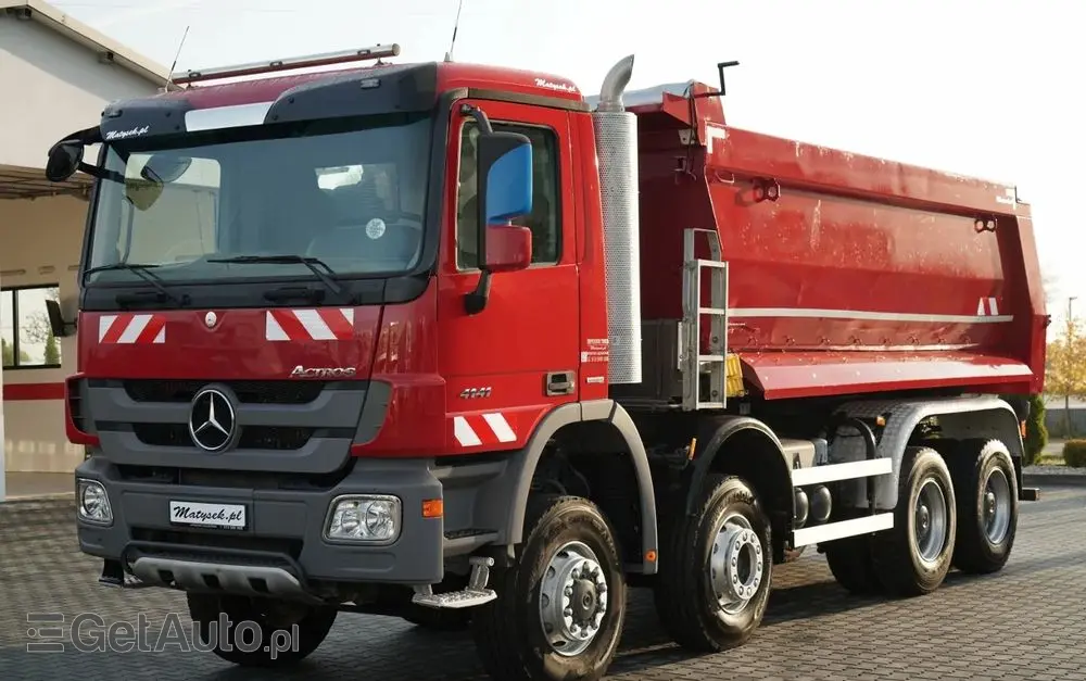MERCEDES-BENZ ACTROS 4141 / 8X6 / WYWROTKA TYLNOZSYPOWA / MEILLER KIPPER 5.3M / MANUAL / 