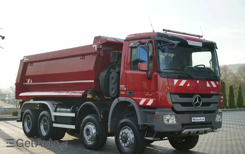MERCEDES-BENZ ACTROS 4141 / 8X6 / WYWROTKA TYLNOZSYPOWA / MEILLER KIPPER 5.3M / MANUAL / 