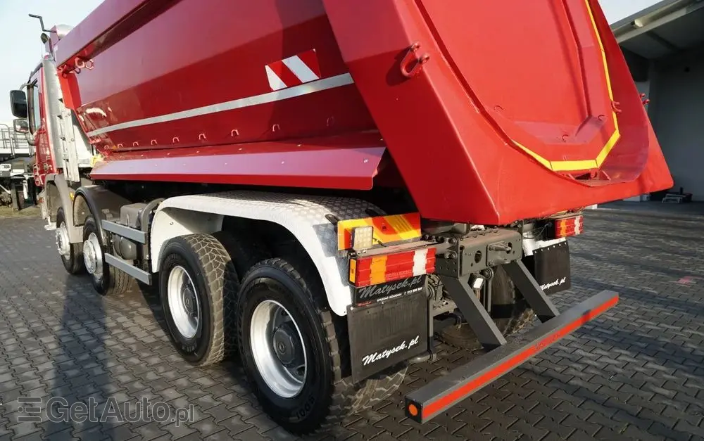 MERCEDES-BENZ ACTROS 4141 / 8X6 / WYWROTKA TYLNOZSYPOWA / MEILLER KIPPER 5.3M / MANUAL / 