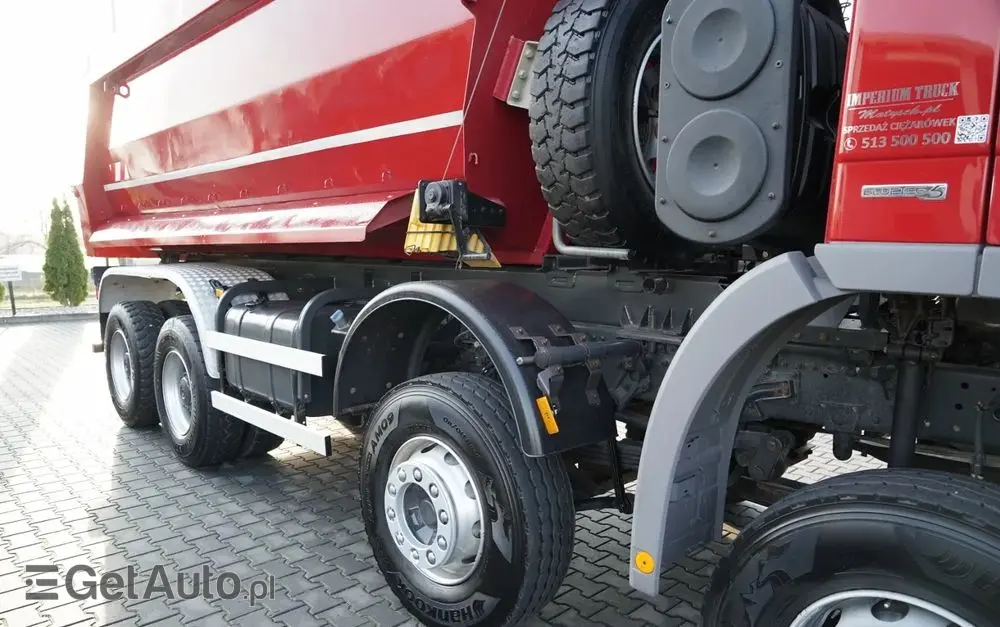 MERCEDES-BENZ ACTROS 4141 / 8X6 / WYWROTKA TYLNOZSYPOWA / MEILLER KIPPER 5.3M / MANUAL / 