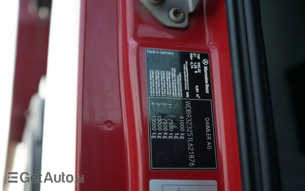 MERCEDES-BENZ ACTROS 4141 / 8X6 / WYWROTKA TYLNOZSYPOWA / MEILLER KIPPER 5.3M / MANUAL / 