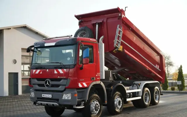 MERCEDES-BENZ ACTROS 4141 / 8X6 / WYWROTKA TYLNOZSYPOWA / MEILLER KIPPER 5.3M / MANUAL / 