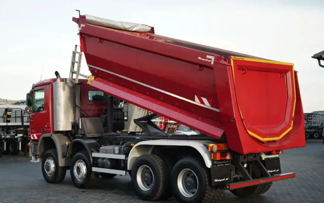 MERCEDES-BENZ ACTROS 4141 / 8X6 / WYWROTKA TYLNOZSYPOWA / MEILLER KIPPER 5.3M / MANUAL / 