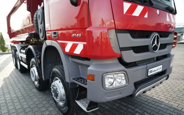 MERCEDES-BENZ ACTROS 4141 / 8X6 / WYWROTKA TYLNOZSYPOWA / MEILLER KIPPER 5.3M / MANUAL / 
