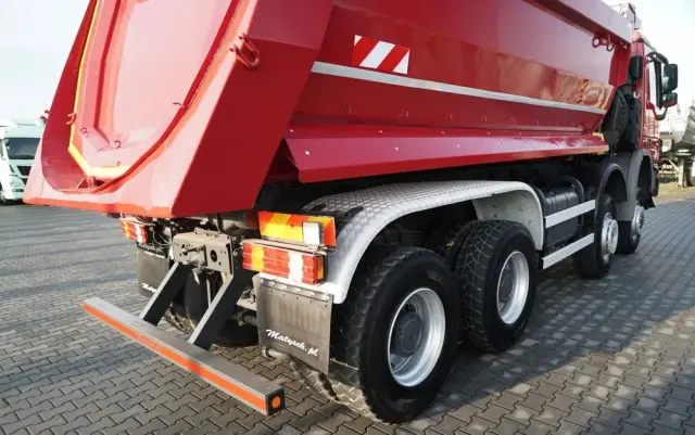 MERCEDES-BENZ ACTROS 4141 / 8X6 / WYWROTKA TYLNOZSYPOWA / MEILLER KIPPER 5.3M / MANUAL / 