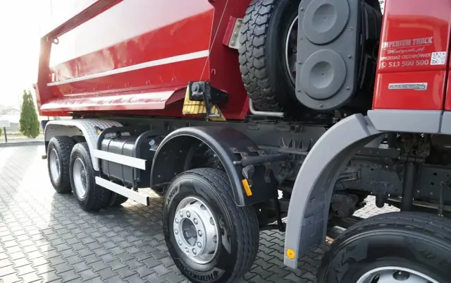 MERCEDES-BENZ ACTROS 4141 / 8X6 / WYWROTKA TYLNOZSYPOWA / MEILLER KIPPER 5.3M / MANUAL / 