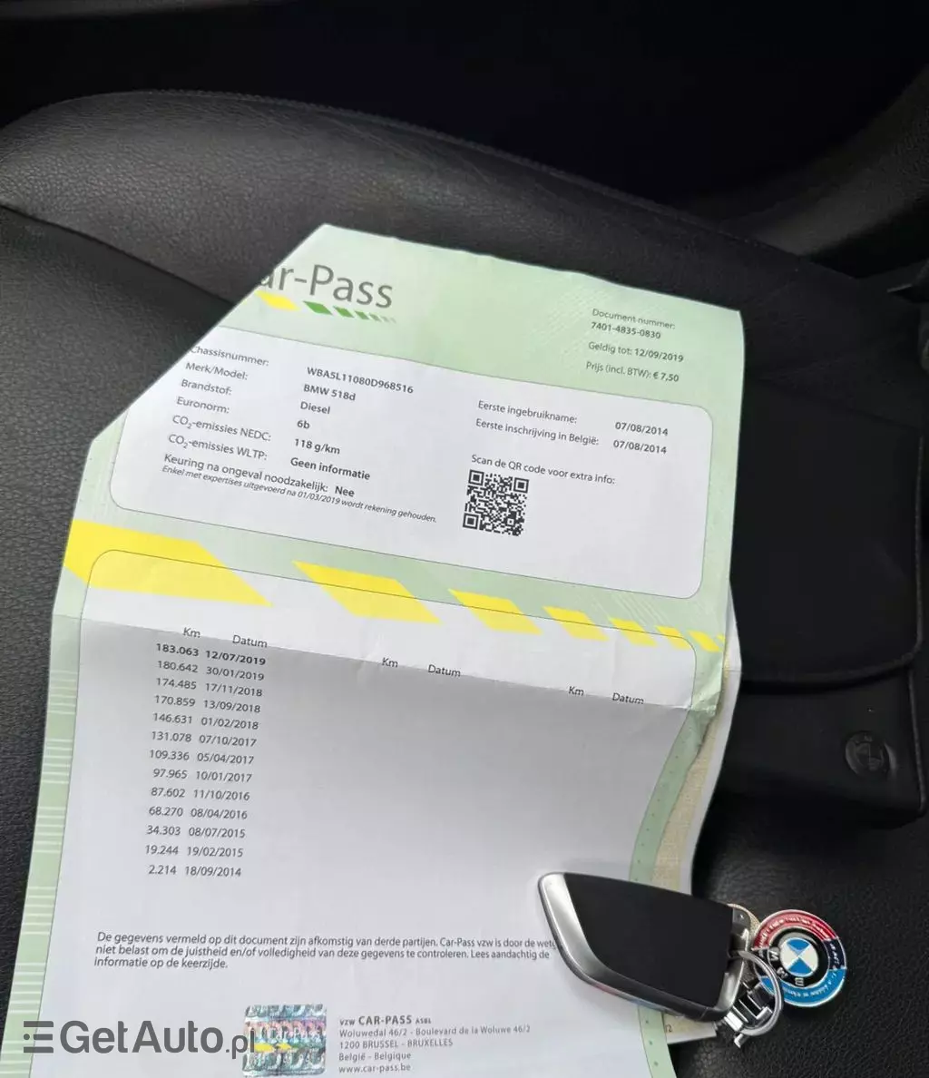 BMW Seria 5 518d (143 KM)