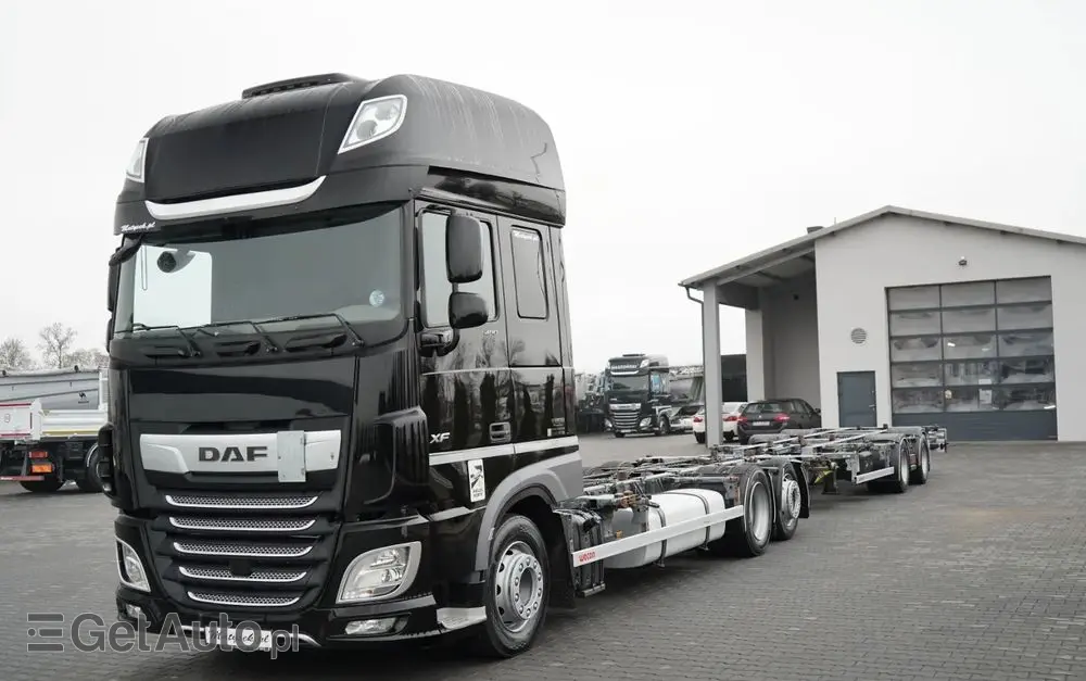 DAF XF 480 / BDF / 6X2 / ZESTAW TANDEM / SSC / KLIMATYZACJA POSTOJOWA / OŚ PODNOSZONA / WECON / MEGA 