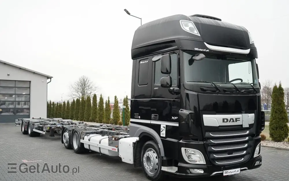DAF XF 480 / BDF / 6X2 / ZESTAW TANDEM / SSC / KLIMATYZACJA POSTOJOWA / OŚ PODNOSZONA / WECON / MEGA 