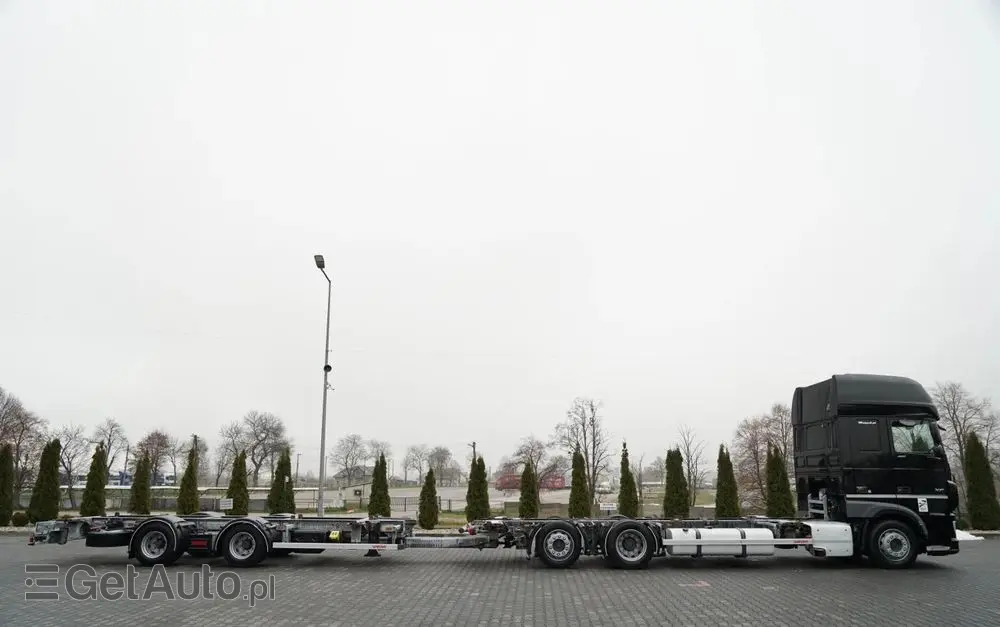 DAF XF 480 / BDF / 6X2 / ZESTAW TANDEM / SSC / KLIMATYZACJA POSTOJOWA / OŚ PODNOSZONA / WECON / MEGA 