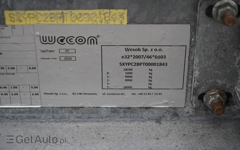 DAF XF 480 / BDF / 6X2 / ZESTAW TANDEM / SSC / KLIMATYZACJA POSTOJOWA / OŚ PODNOSZONA / WECON / MEGA 