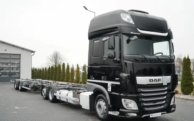 DAF XF 480 / BDF / 6X2 / ZESTAW TANDEM / SSC / KLIMATYZACJA POSTOJOWA / OŚ PODNOSZONA / WECON / MEGA 