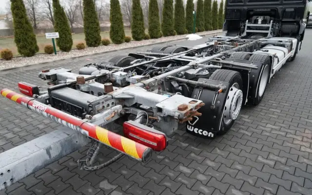 DAF XF 480 / BDF / 6X2 / ZESTAW TANDEM / SSC / KLIMATYZACJA POSTOJOWA / OŚ PODNOSZONA / WECON / MEGA 