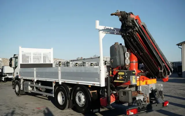 IVECO STRALIS 460 / 6X2 / SKRZYNIOWY 8,1 m + HDS FASSI. F185 MAX UDŹWIG 5 500 KG / STEROWANIE RADIOWE / ROTATOR / 