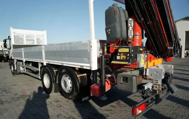 IVECO STRALIS 460 / 6X2 / SKRZYNIOWY 8,1 m + HDS FASSI. F185 MAX UDŹWIG 5 500 KG / STEROWANIE RADIOWE / ROTATOR / 