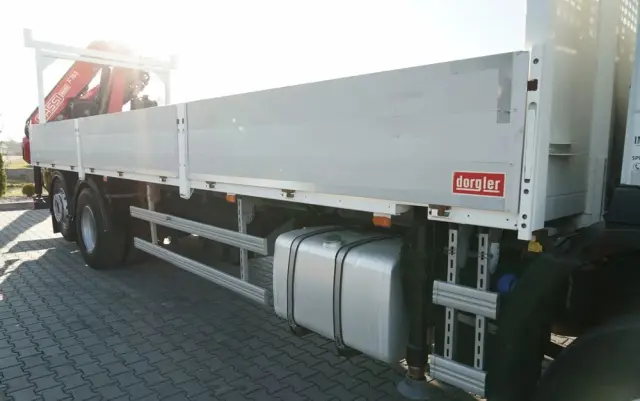 IVECO STRALIS 460 / 6X2 / SKRZYNIOWY 8,1 m + HDS FASSI. F185 MAX UDŹWIG 5 500 KG / STEROWANIE RADIOWE / ROTATOR / 