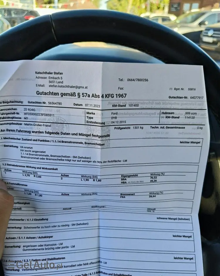 FORD Focus 1.0 EcoBoost 99g Trend