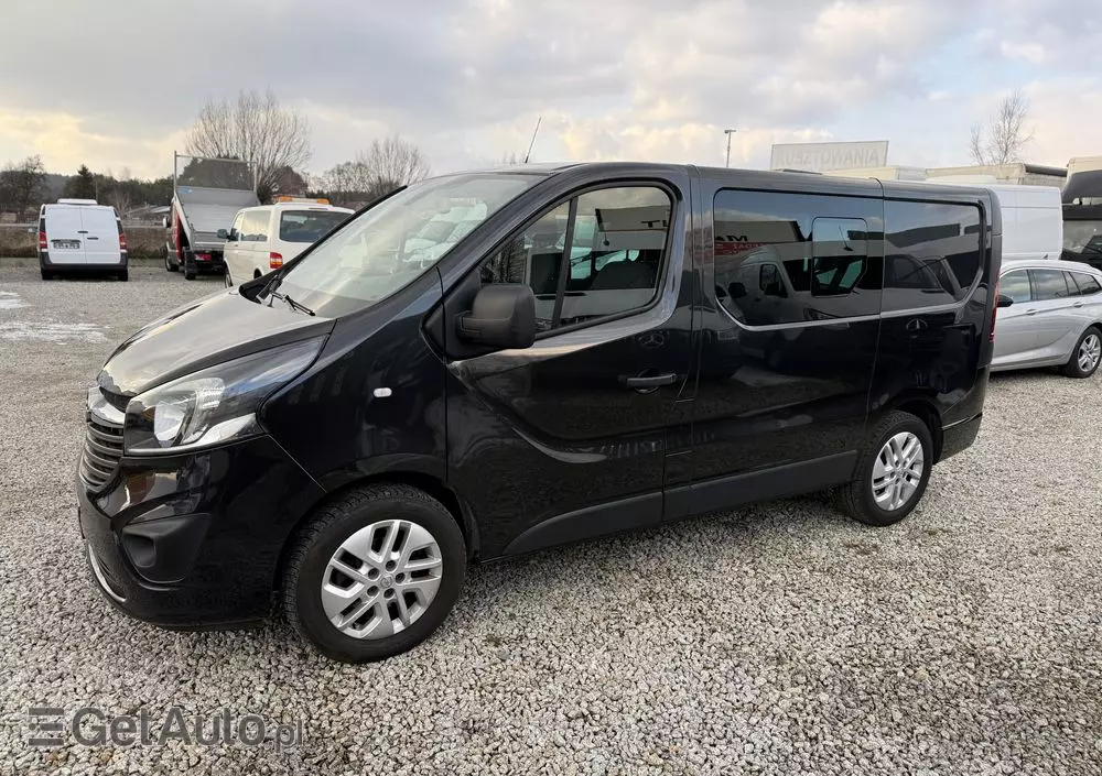 OPEL VIVARO 145KM/ Brygadówka 5 osób/rej.na 8/Klima/Tempomat/Kamera/Hak/fv Vat 23% 