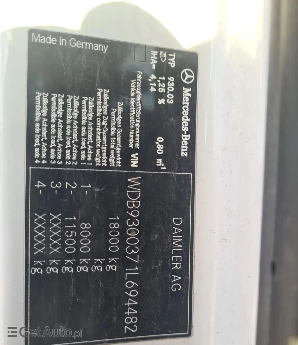 MERCEDES-BENZ Actros 