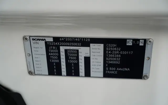 SCANIA S 500 / RETARDER / KLIMATYZACJA POSTOJOWA / EURO 6 