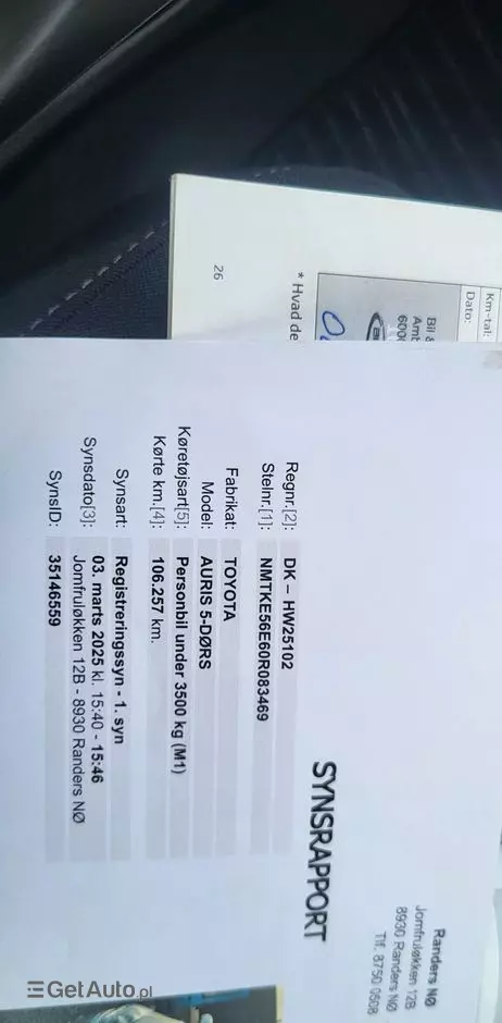 TOYOTA Auris 1.6 Comfort