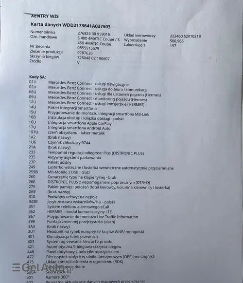 MERCEDES-BENZ Klasa S 