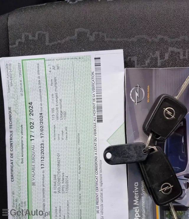OPEL Meriva 1.4 (100 KM) Ecotec