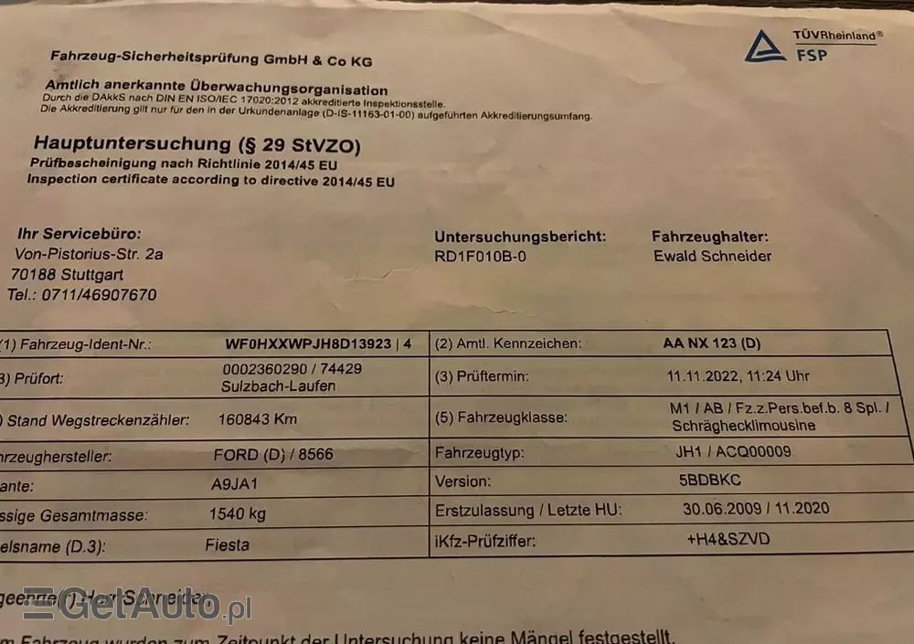 FORD Fiesta 1.3 Trend