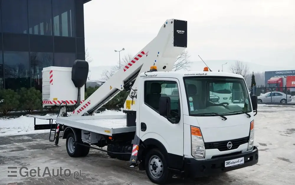 NISSAN CABSTAR / ZWYŻKA 20 METRÓW / GSR E200TE4 /  BLIŹNIAK / UDŹWIG - 200 kg / 4 PODPORY 