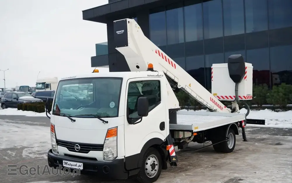 NISSAN CABSTAR / ZWYŻKA 20 METRÓW / GSR E200TE4 /  BLIŹNIAK / UDŹWIG - 200 kg / 4 PODPORY 