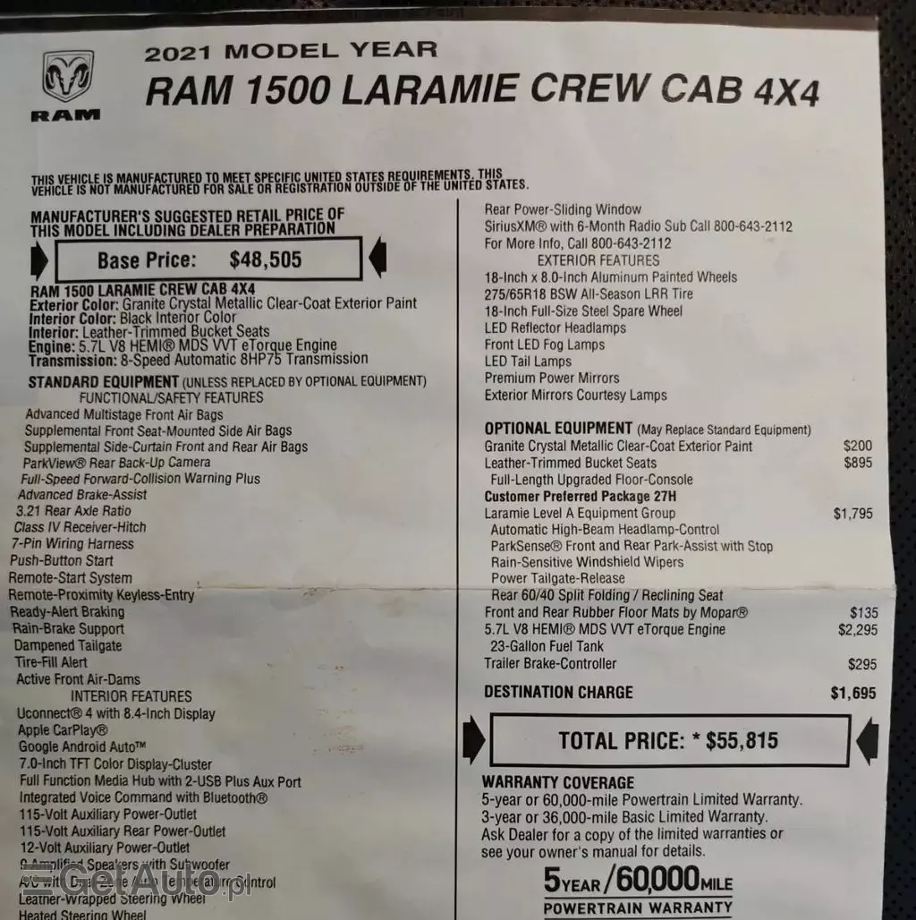 RAM 1500 