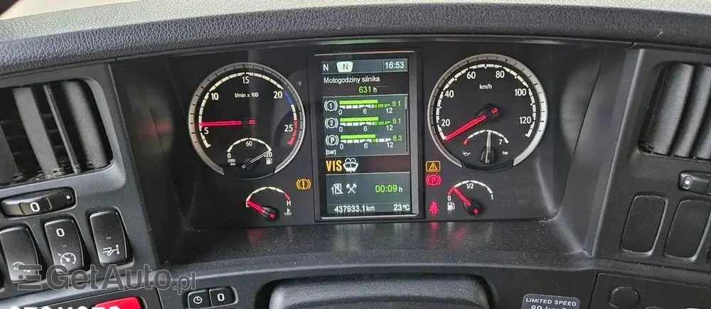 SCANIA G360 / KONTENER 8,5 M / ROLETA / OPONY 80% / AUTOMAT 