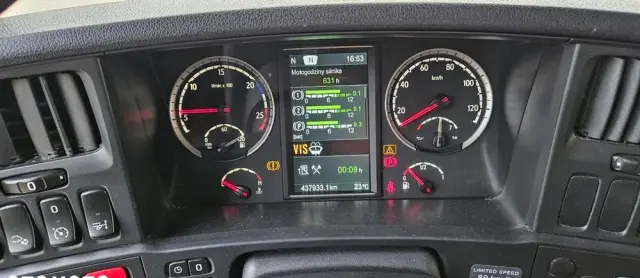 SCANIA G360 / KONTENER 8,5 M / ROLETA / OPONY 80% / AUTOMAT 